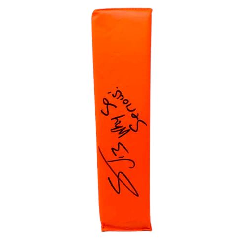 Stevie Johnson Signed Replica End Zone Pylon with Why So Serious Signed Pylons TSE Buffalo 