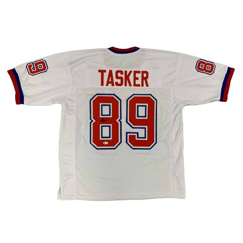 Steve Tasker Signed Custom American Pro Bowl Football Jersey — TSE Buffalo