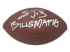 Stevie Johnson Signed Wilson Replica Football with Bills Mafia Signed Football TSE Buffalo 