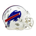 Tyler Bass Signed Buffalo Bills 2021 Speed Mini Helmet Signed Mini Helmets TSE Buffalo 