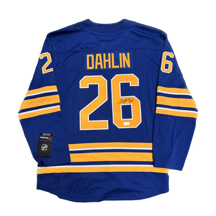 Rasmus Dahlin Signed Sabres Authentic Fanatics Blue Jersey TSE Buffalo 