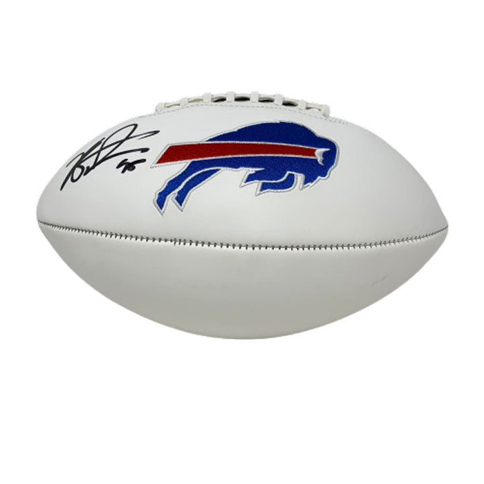 Kyle Williams Signed Buffalo Bills White Logo Football Signed Footballs TSE Buffalo 