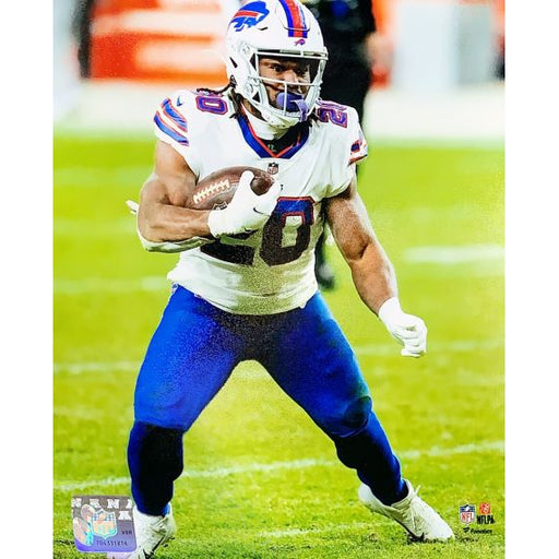 Zach Moss Unsinged Licensed Juking in White 8x10 Photo Unsigned Photos TSE Buffalo 
