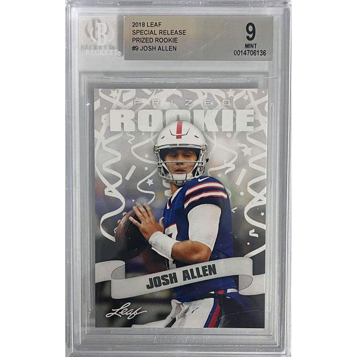 Josh Allen Buffalo Bills Unsigned 9.0 Mint Special Release Prized Rook —  TSE Buffalo