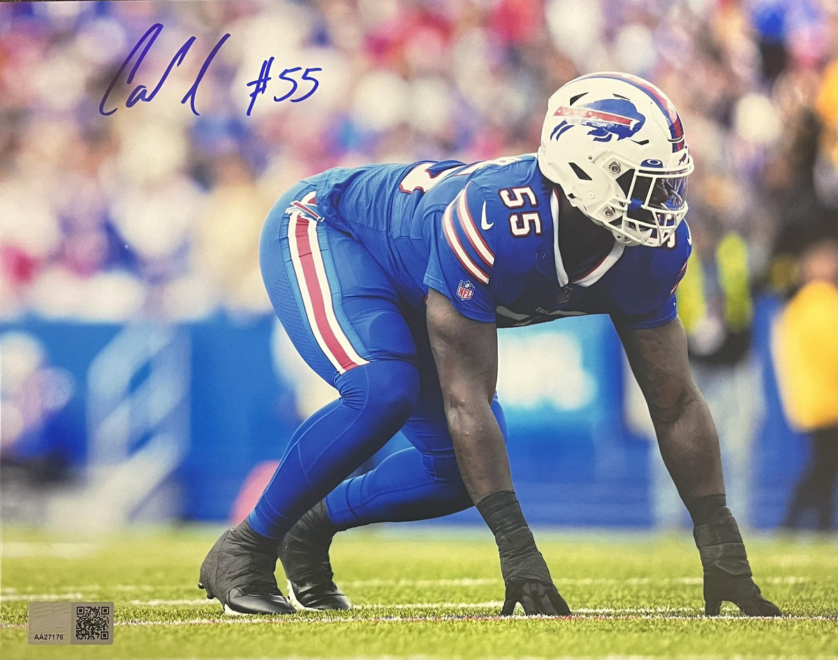 Shaq Lawson Signed Buffalo Bills Close-Up 8x10 Photo – Shop One