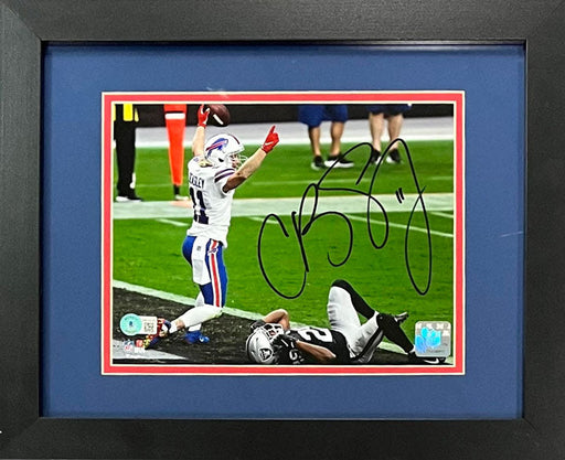 Cole Beasley Touchdown vs. Raiders Signed 8x10 Photo - Professionally Framed Signed Photos TSE Framed 