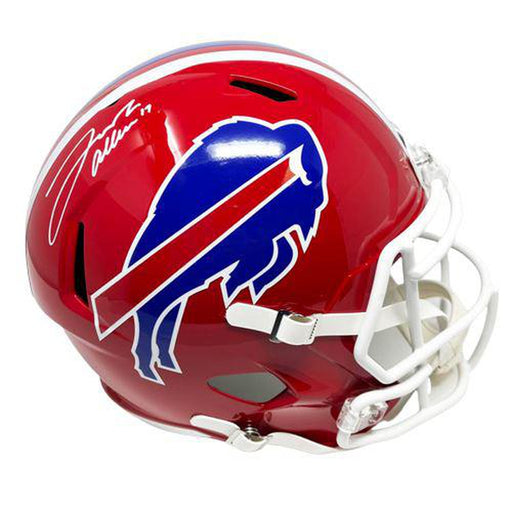Josh Allen Autographed Buffalo Bills Full Size Red TB Replica Helmet Signed Full Size Helmets TSE Buffalo 