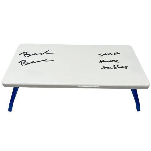 Brandon Beane Signed Buffalo Bills Mini Table with Smash Those Tables Signed Mini Table TSE Buffalo 