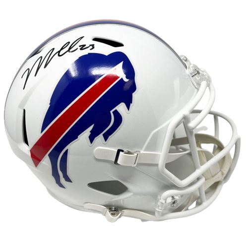 Micah Hyde Signed Buffalo Bills Full Size Replica 2021 Speed Helmet Signed Full Size Helmets TSE Buffalo 