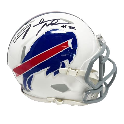 Fred Jackson Signed Buffalo Bills 2020 Speed Mini Helmet - Grey Mask Signed Mini Helmets TSE Buffalo 