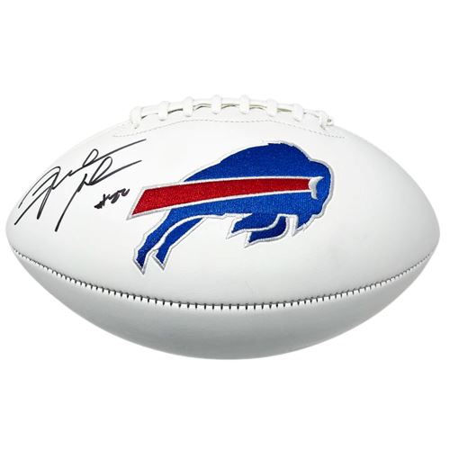 Fred Jackson Signed Buffalo Bills White Logo Football Signed Footballs TSE Buffalo 