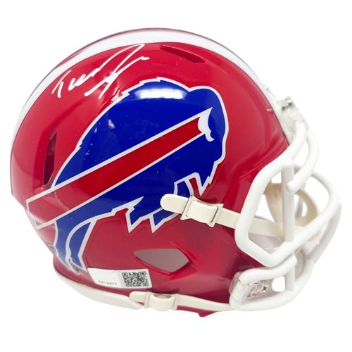 Taron Johnson Signed Buffalo Bills Red TB Speed Mini Helmet Signed Mini Helmets TSE Buffalo 