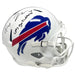 Taron Johnson Signed Buffalo Bills Full Size Speed Replica Helmet with Let's Go Buffalo Signed Full Size Helmets TSE Buffalo 