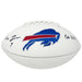 Taron Johnson Signed Buffalo Bills White Logo Football with Go Bills Signed Footballs TSE Buffalo 