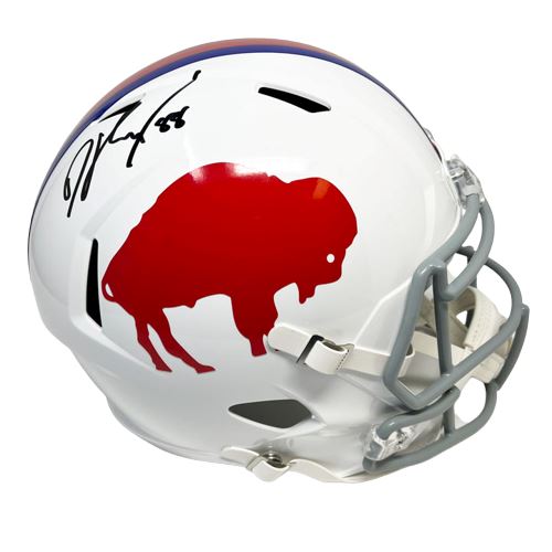 Dawson Knox Signed Buffalo Bills Replica Standing Buffalo Full Size Helmet Signed Full Size Helmets TSE Buffalo 