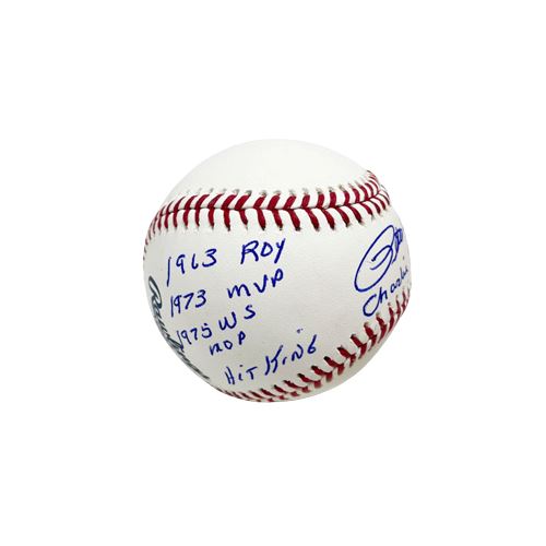 Pete Rose Signed MLB Baseball with STAT Signed Baseball TSE Buffalo 