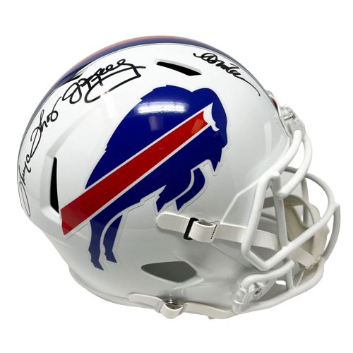Triplets (Kelly, Thomas, Reed) Signed Buffalo Bills 2021 Speed Full Size Replica Helmet Signed Full Size Helmets TSE Buffalo 