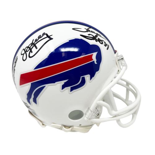 Triplet Signed Buffalo Bills 2021 VSR4 Mini Helmet Signed Mini Helmets TSE Buffalo 