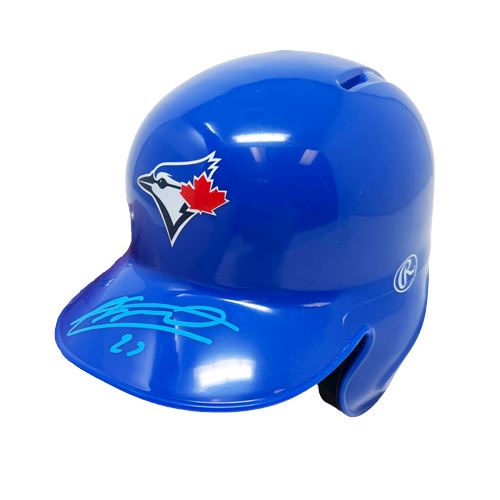 Vladimir Guerrero Jr. Signed Blue Jays Mini Baseball Helmet Signed Mini Helmets TSE Buffalo 