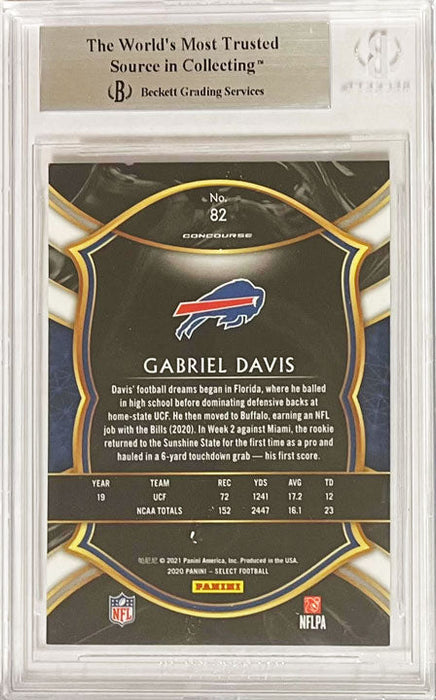 Gabriel Davis Running Full Speed Buffalo Bills Signed 2020 Select Rookie Card TSE Buffalo 