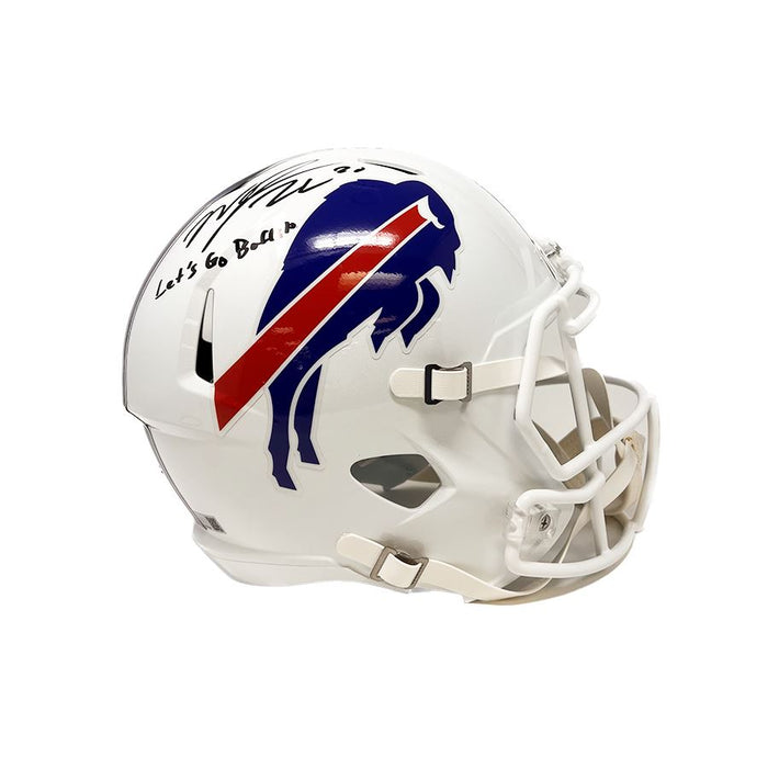 Nyheim Hines Signed Buffalo Bills Speed Full Size Replica Helmet with ‘Lets Go Buffalo’ TSE Buffalo 