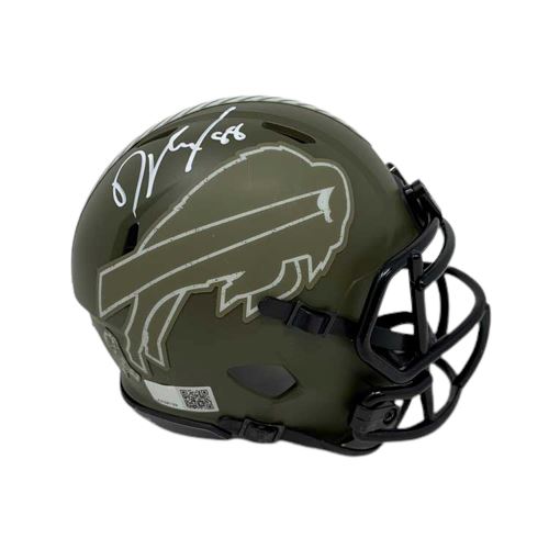 Dawson Knox Signed Buffalo Bills Salute to Service Mini Helmet Signed Mini Helmets TSE Buffalo 