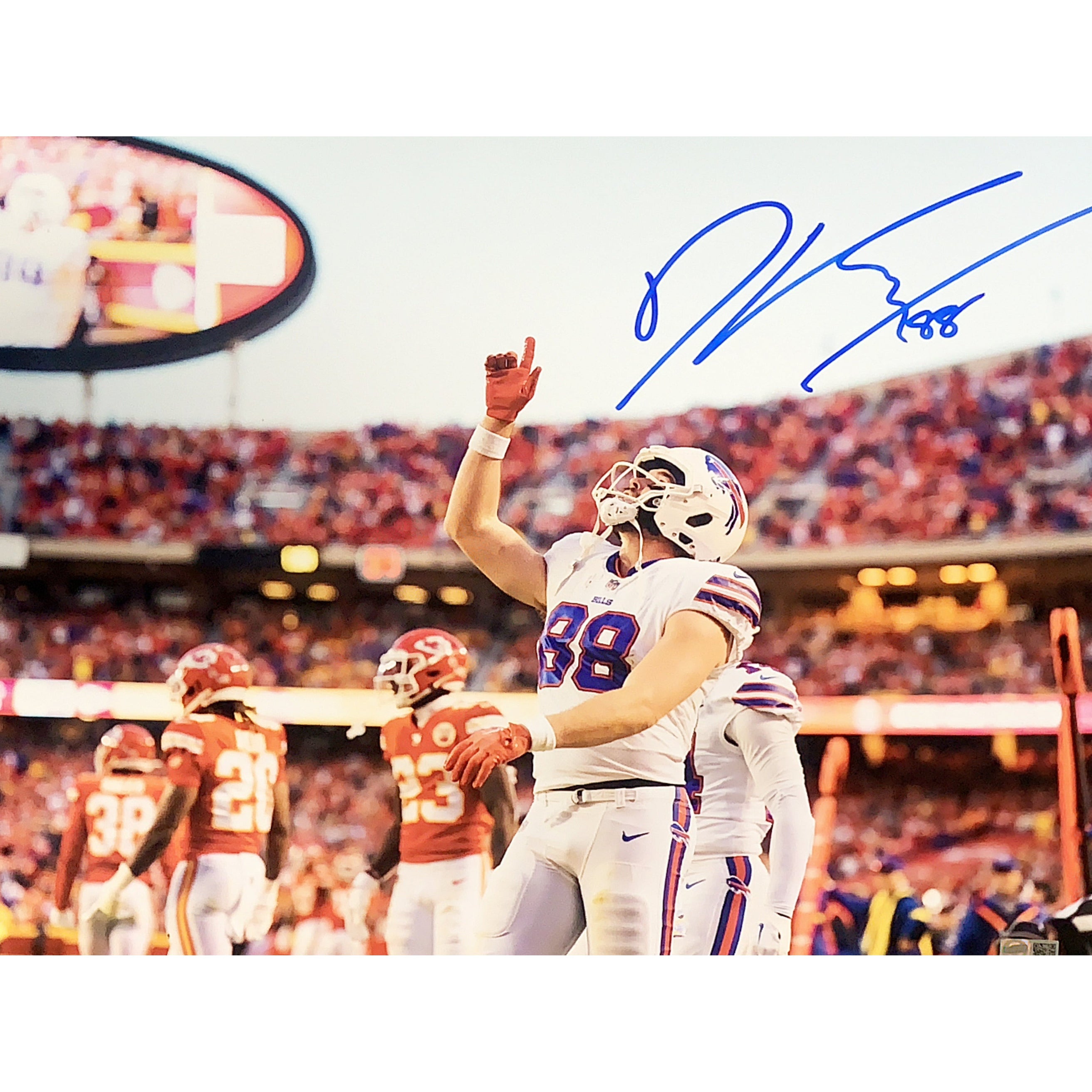Dawson Knox Pointing to the Sky Signed Photo — TSE Buffalo