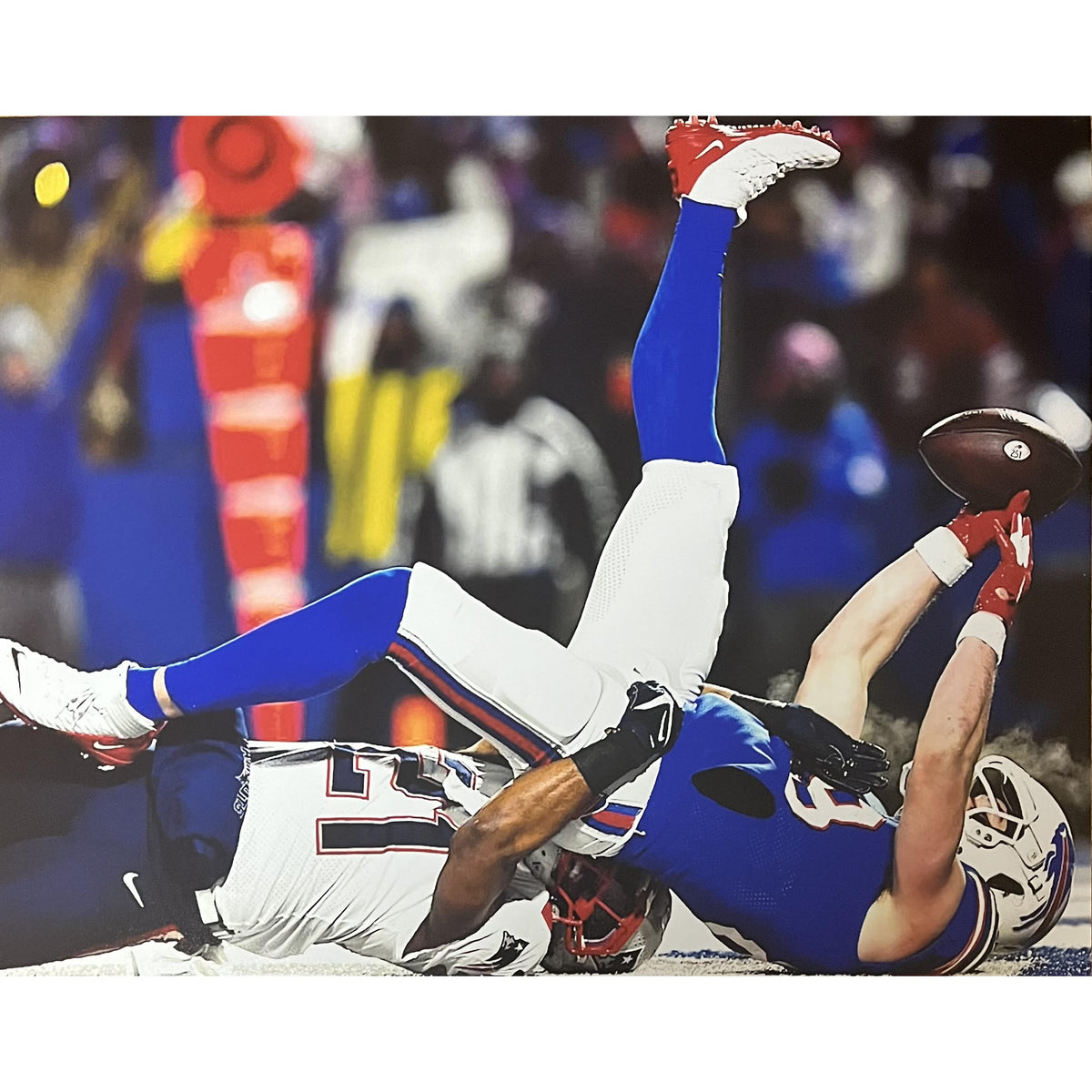 Dawson Knox Buffalo Bills Unsigned Makes Catch for A Touchdown Photograph