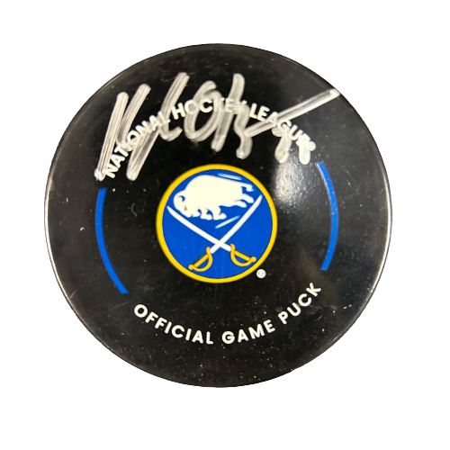 Kyle Okposo Signed Buffalo Sabres Official NHL Hockey Puck Signed Hockey Pucks TSE Buffalo 