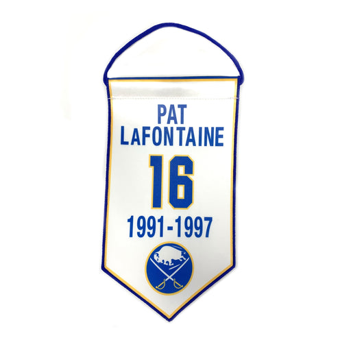 PRE-SALE: Pat LaFontaine Signed Buffalo Sabres Mini Banner PRE-SALE TSE Buffalo 