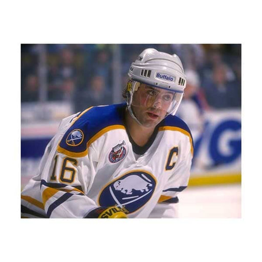 PRE-SALE: Pat LaFontaine Signed Close-Up in White Photo with FREE HOF PRE-SALE TSE Buffalo 