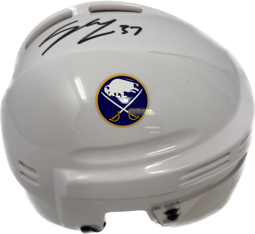 Casey Mittelstadt Signed Buffalo Sabres Mini Helmet Signed Hockey Helmet TSE Buffalo 