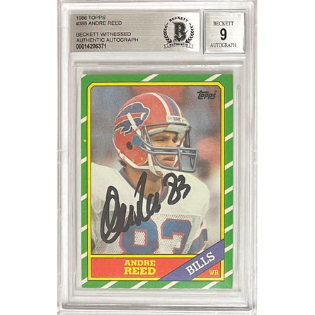 Andre Reed Signed Buffalo Bills 1986 Topps Player Card - 9 Mint — TSE  Buffalo