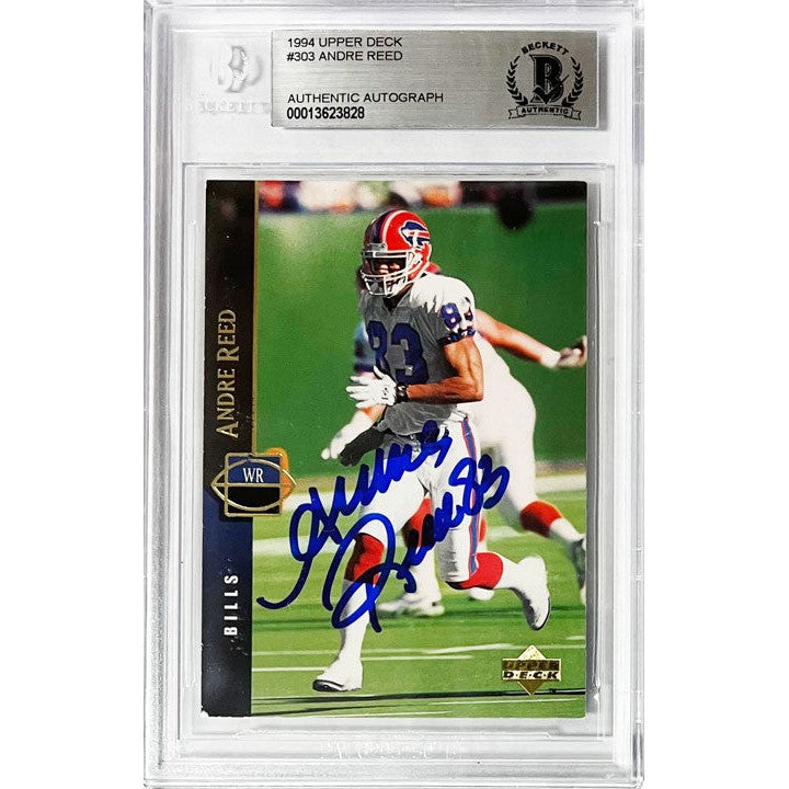 Andre Reed Buffalo Bills Signed 1994 Upper Deck Player Card — TSE Buffalo